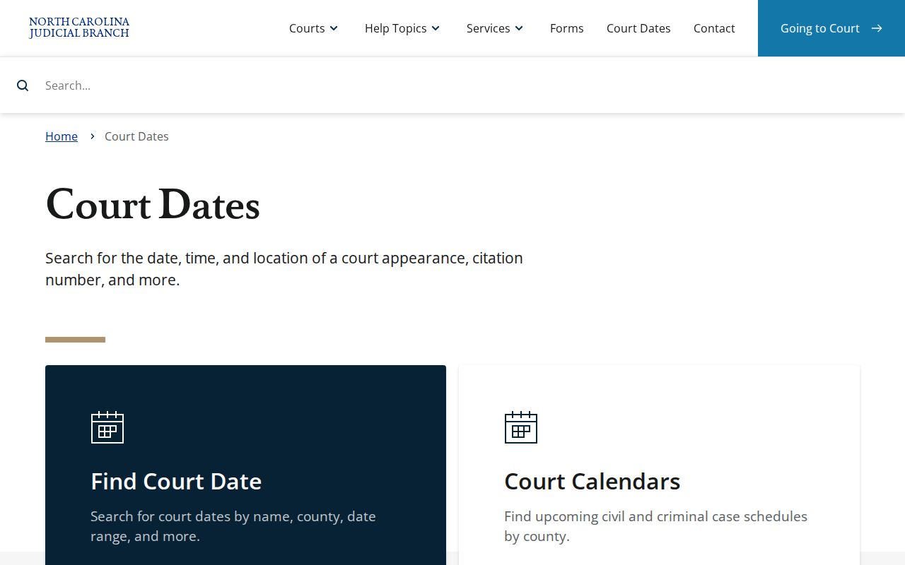 Mitchell County criminal court date search