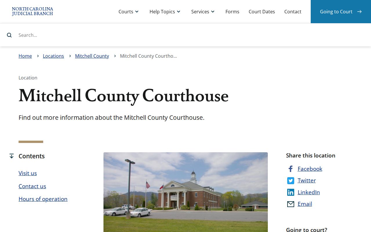 Mitchell County criminal history courthouse record access